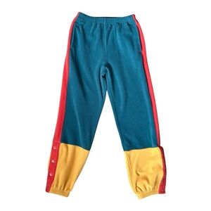 Hanna Andersson Recycled PolarFleece Colorblocked Track Pant Size 150 / 12